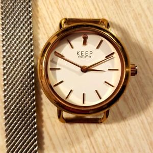 KEEP Collective gold face with metal band